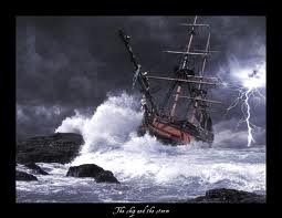 stormy boat
